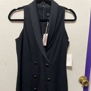 Jessica Simpson black tuxedo dress size 2